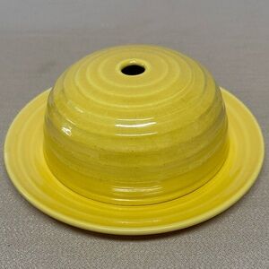 Stangl pottery Yellow covered plate Butter Dish